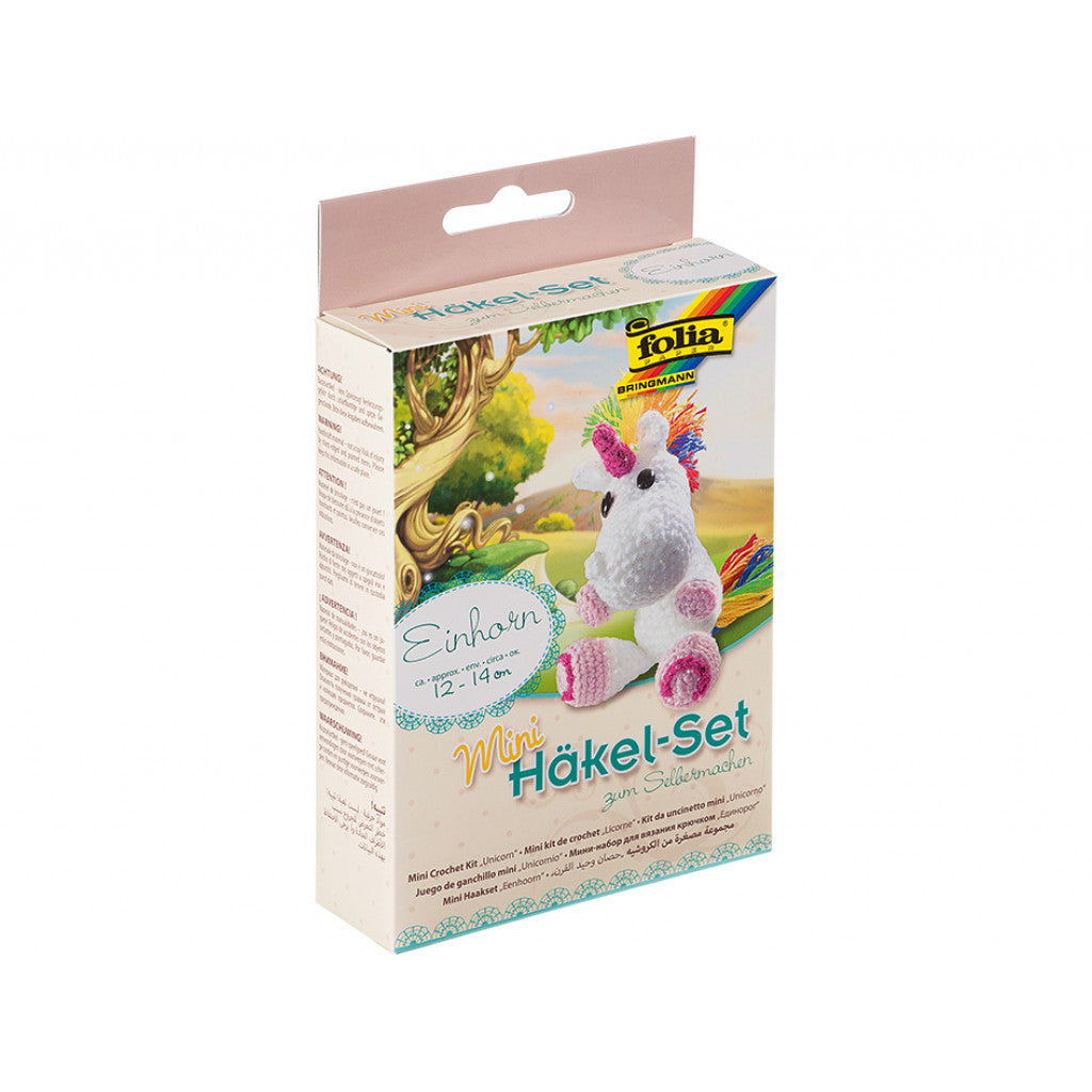 Folia Mini heklesett - Enhjørning