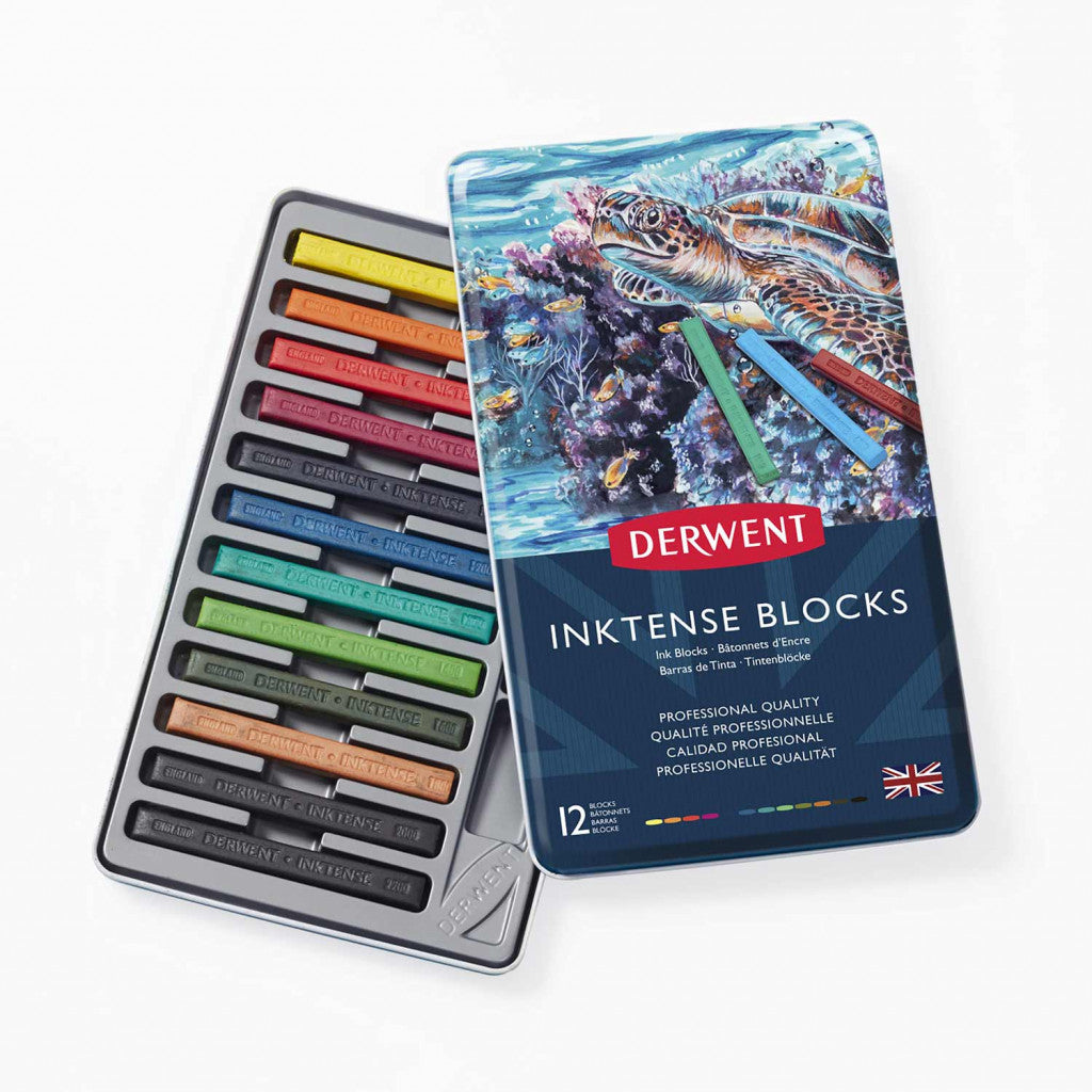 Derwent Inktense - Blocks 12-sett