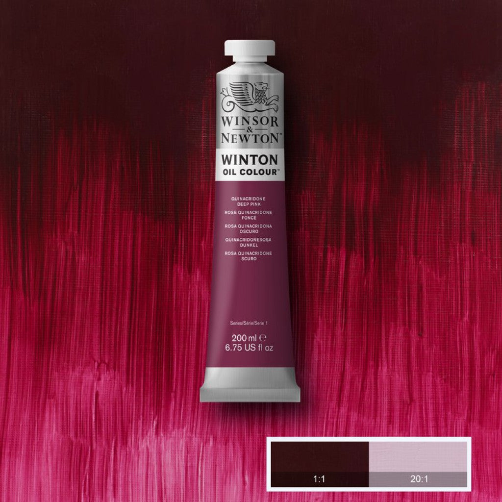 W&N - Winton Oil 200ml - 250 Quinacridone Deep Pink