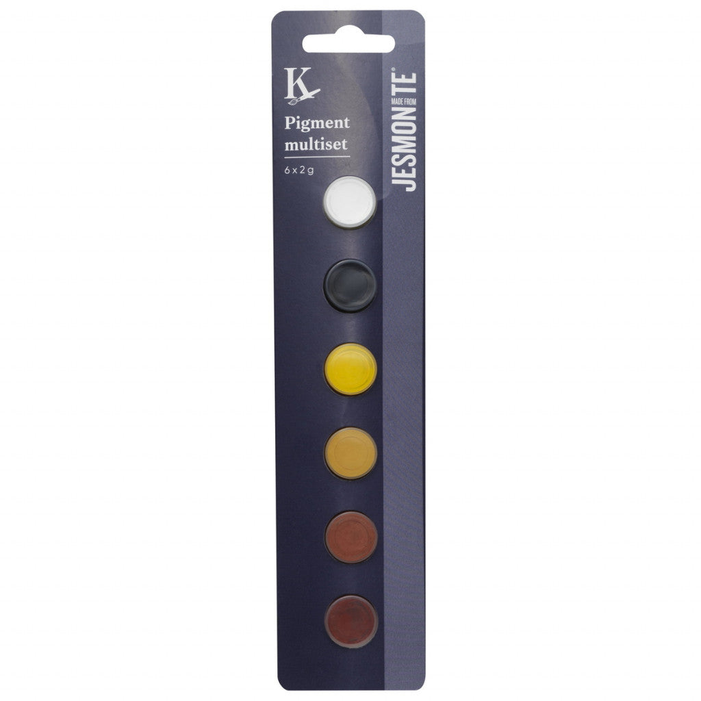 Jesmonite Pigment 6 farger - Natural