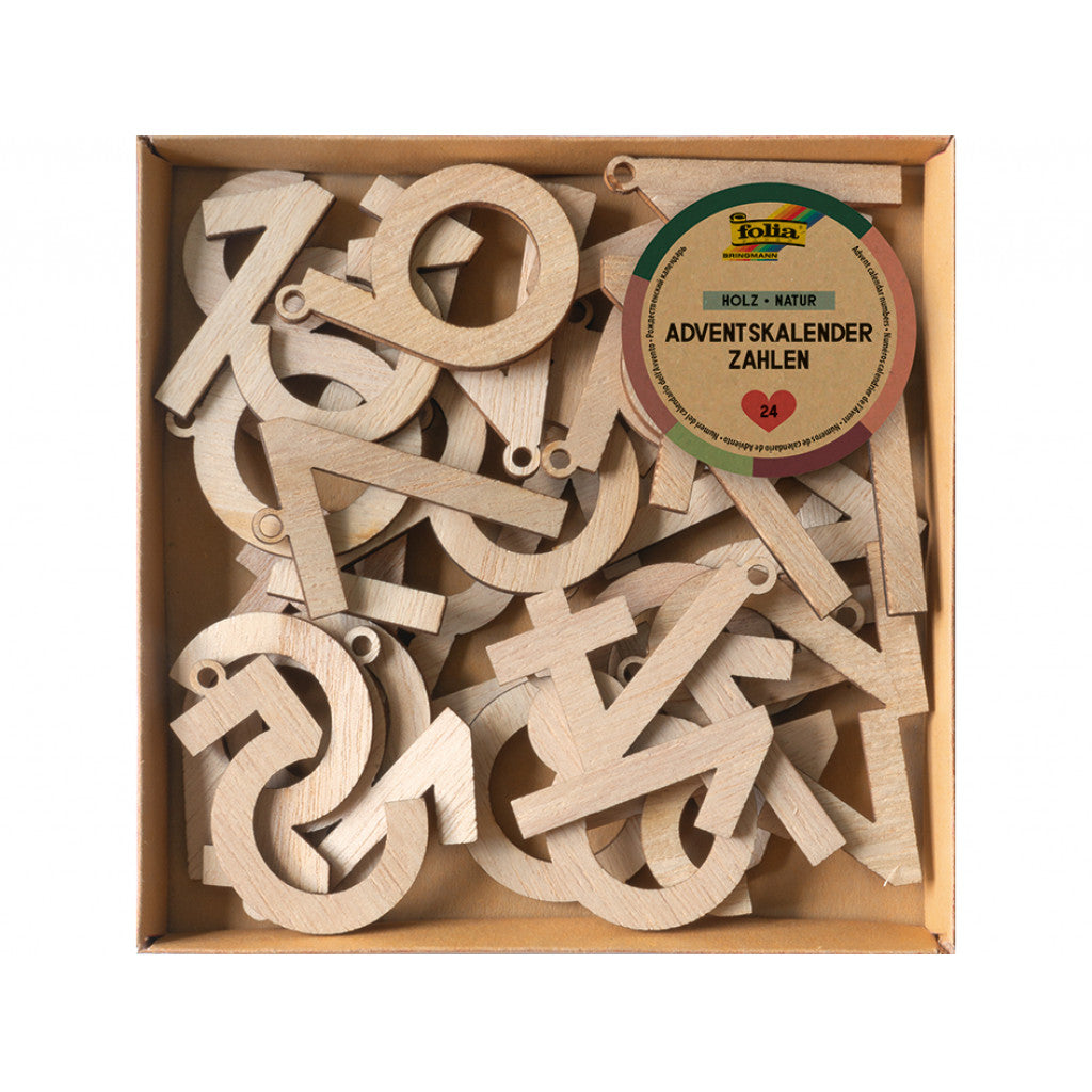 Folia Adventskalender Tall i tre - 1-24