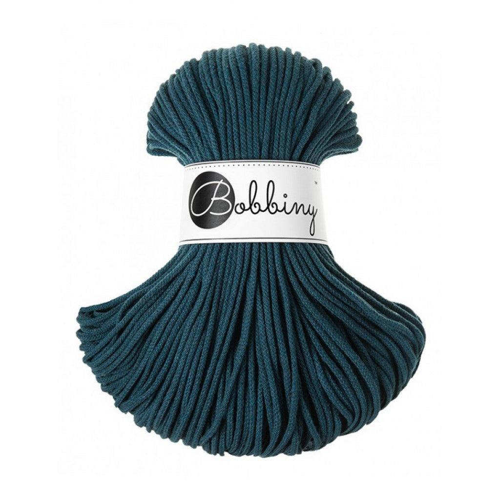 Bobbiny Braided Cord 3mm 100m - Peacock blue
