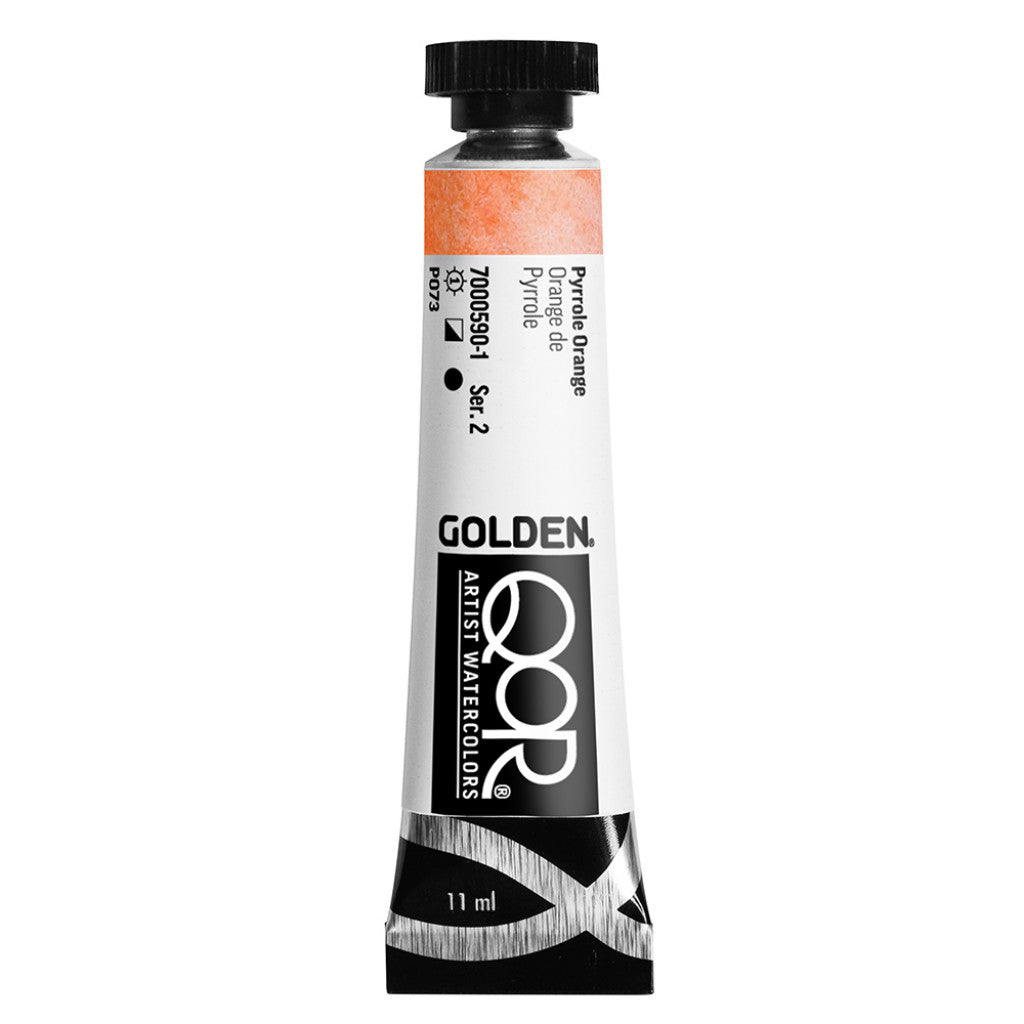 QoR Artist Watercolors tube 11ml - Pyrrole Orange