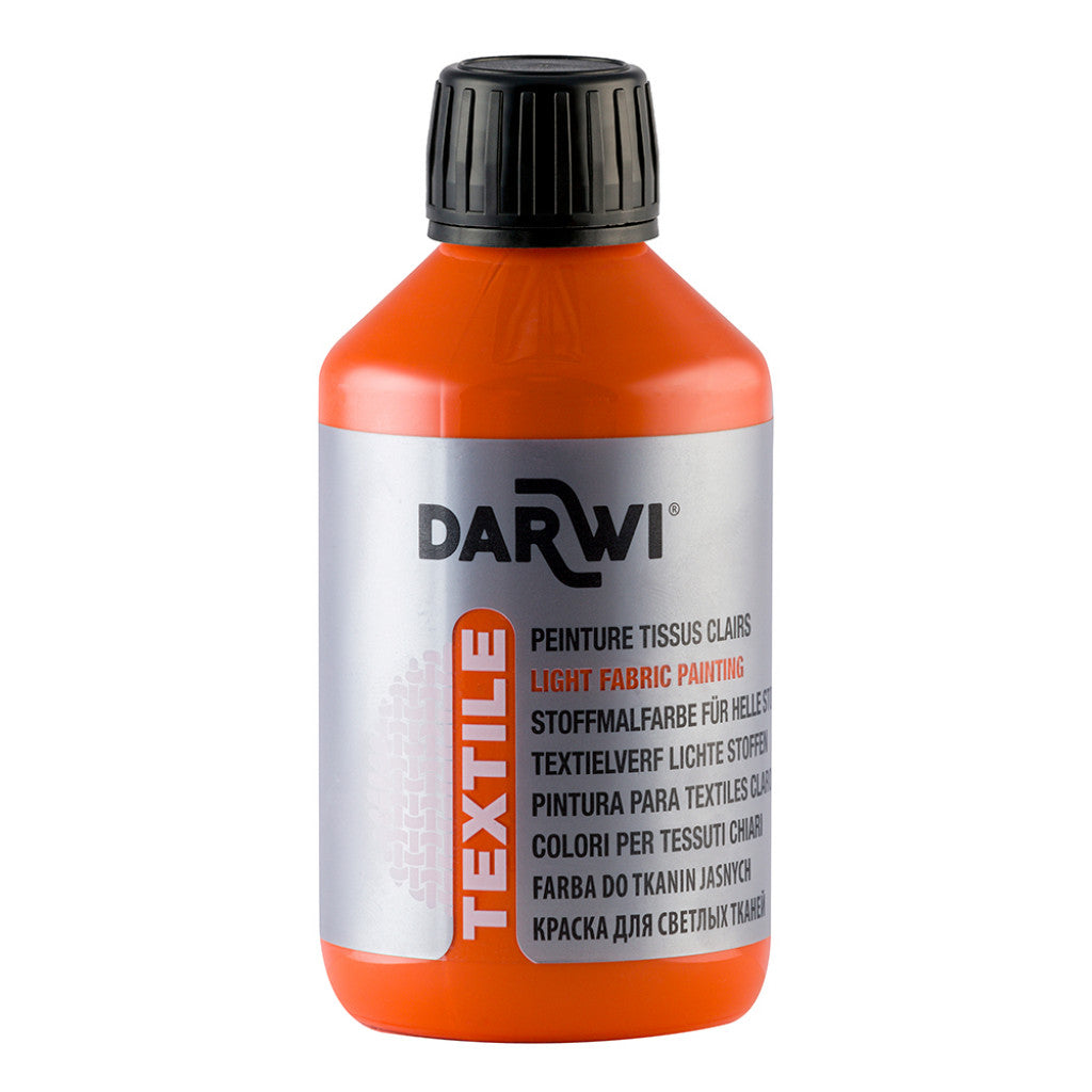 Darwi Textile Tekstilmaling 250ml - Orange