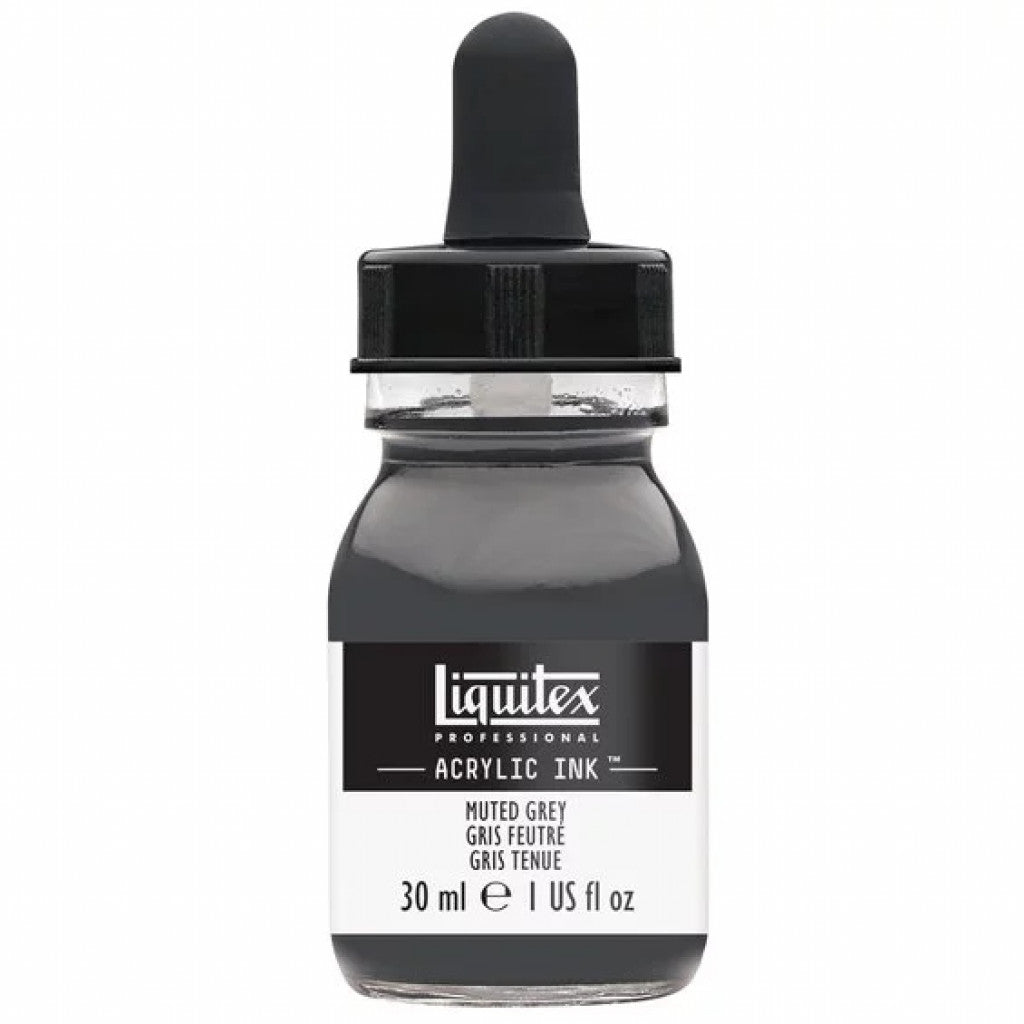 Liquitex Artists Acrylic Ink, 30 ml - Muted grey 505