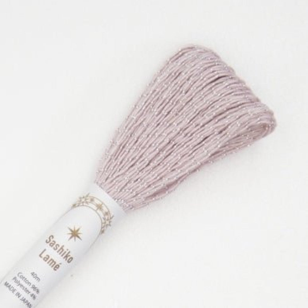 Sashikotråd, metallisk, 40 m - 05 Rosa