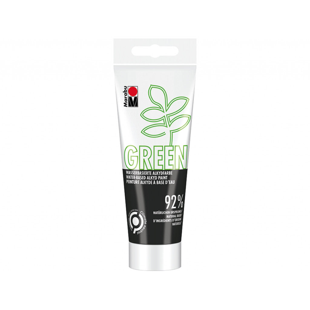 Vegansk Maling, Marabu Green Alkydmaling 100ml - 073 Black