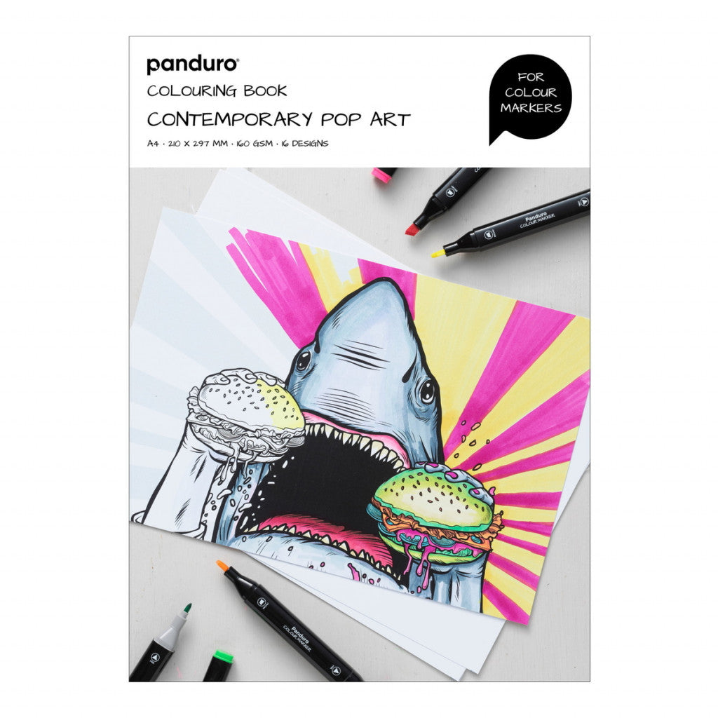 Marker Fargelaggingsbok - Pop Art