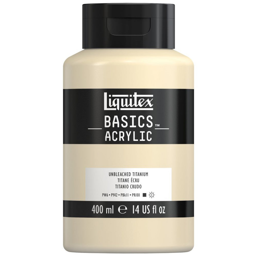 Liquitex Basics Acrylic 400ml - 434 Unbleach Titanium  S1
