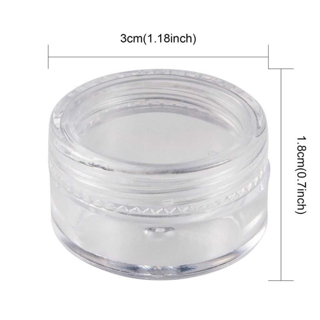 Perlebokser - 5ml, 3x1,8cm, 12stk
