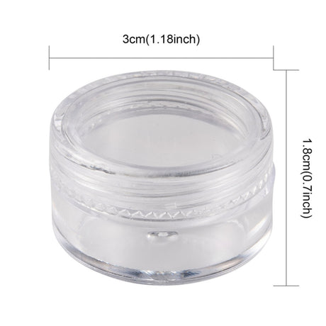 Perlebokser - 5ml, 3x1,8cm, 12stk