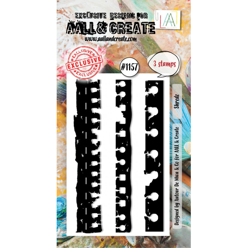 AALL And Create A8 Clear Stamp Set - Shredz