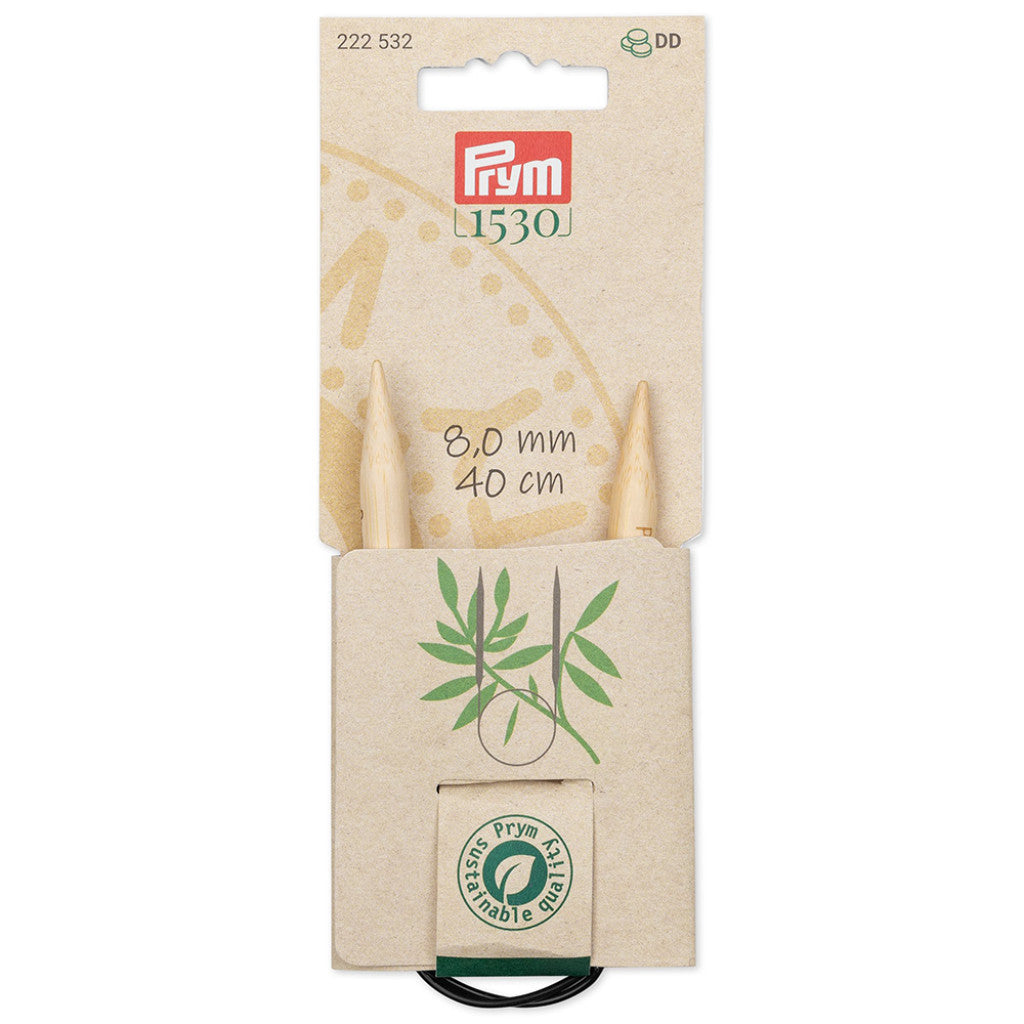 Prym 1530 Bambus Rundpinne  - 8,0  - 40cm