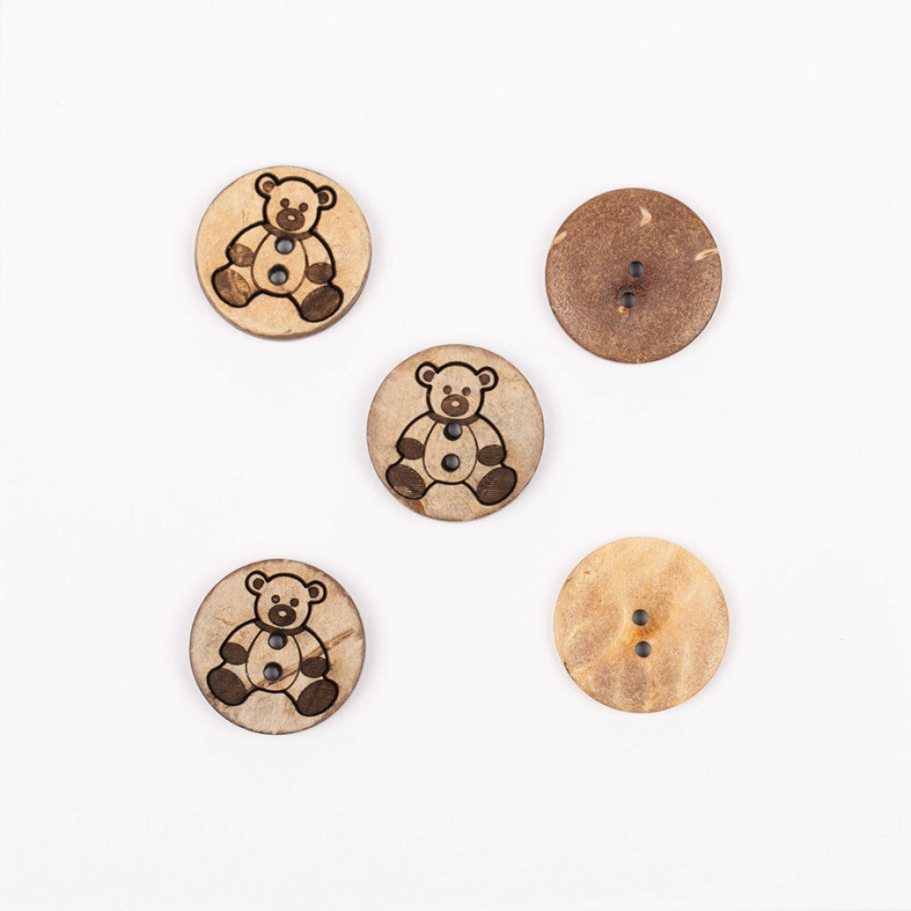 Knapp, 15mm - Bear (Coconut, 813)