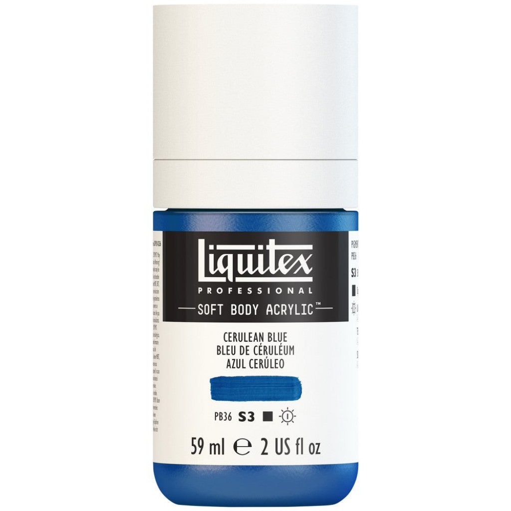 Liquitex Soft Body 59ml - 164 Cerulean Blue S3