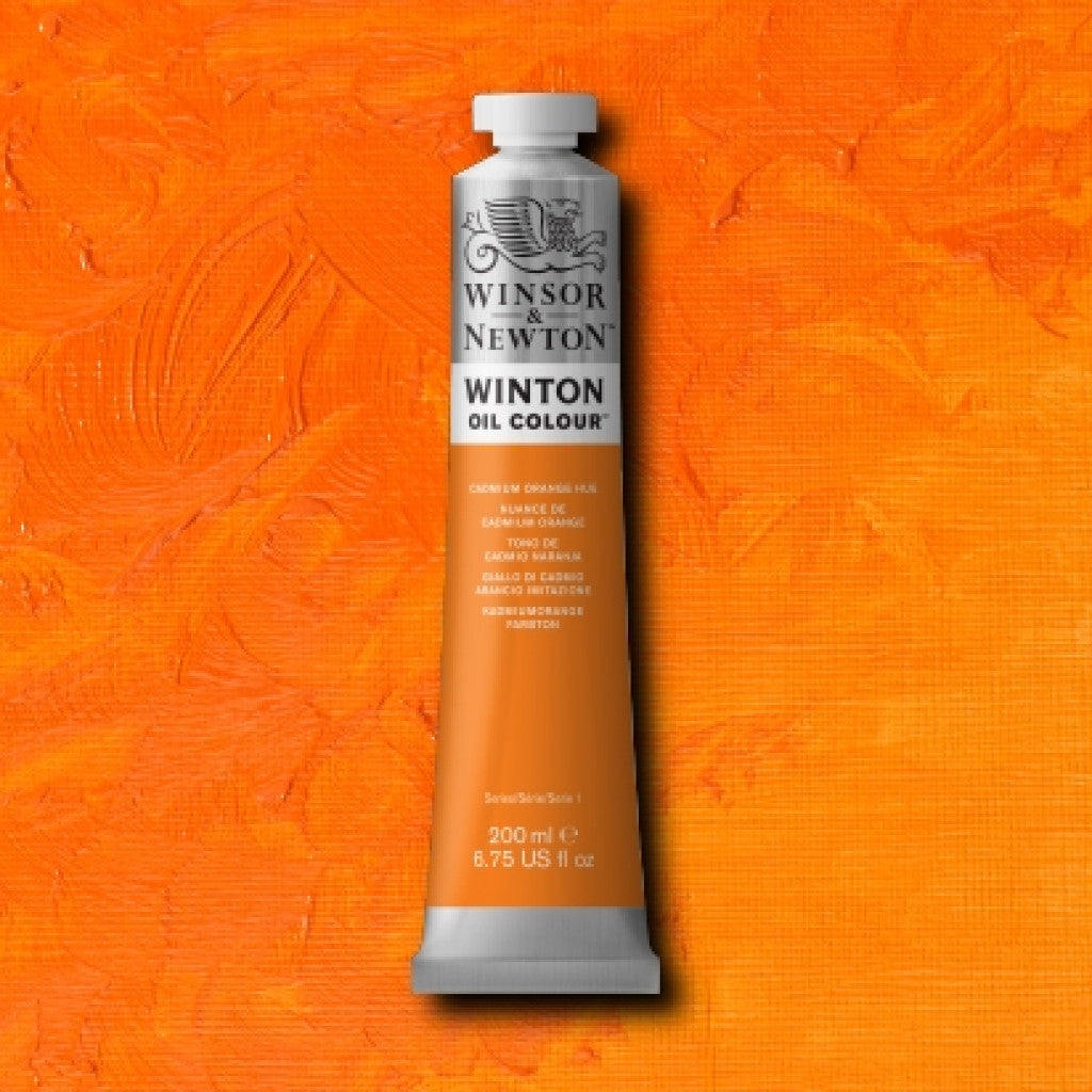 W&N - Winton Oil 200ml - 090 Cadmium Orange Hue