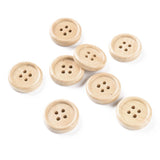 Treknapp, 20mm, 4 Hull - Natur