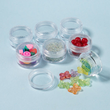Perlebokser - 5ml, 3x1,8cm, 12stk