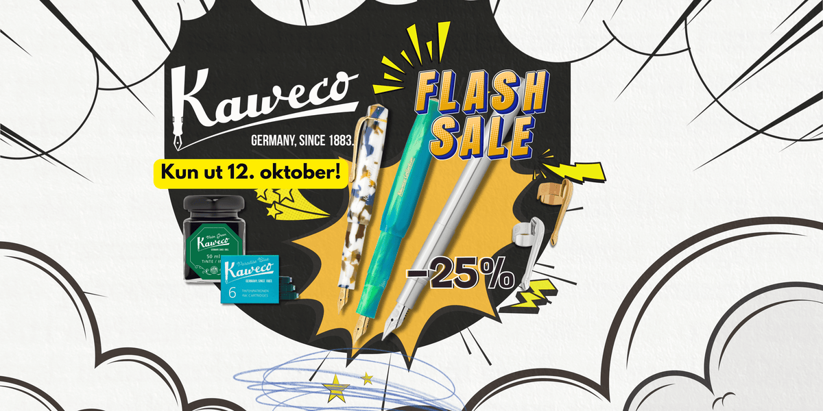 -25% flash salg på Kaweco, gjelder ut 12. oktober