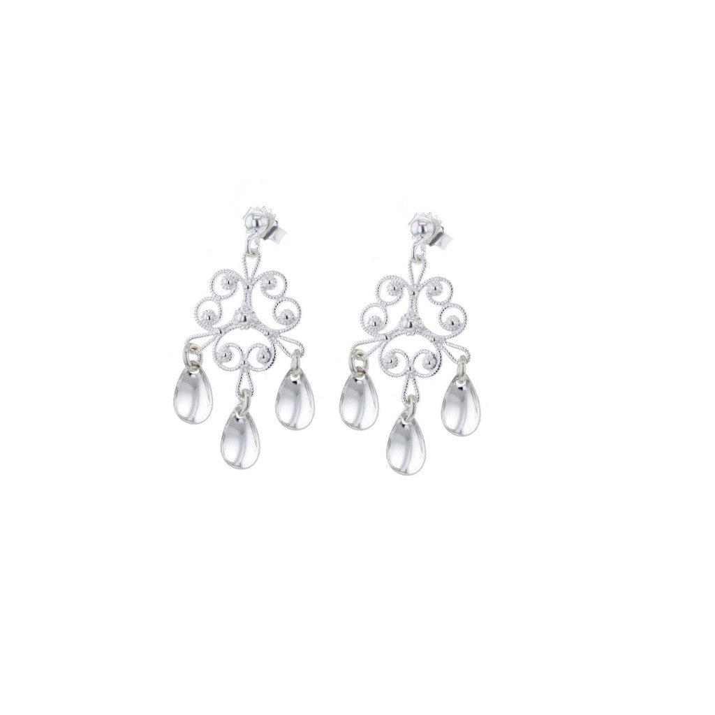 Øredobber, store nyreheng - Sølv