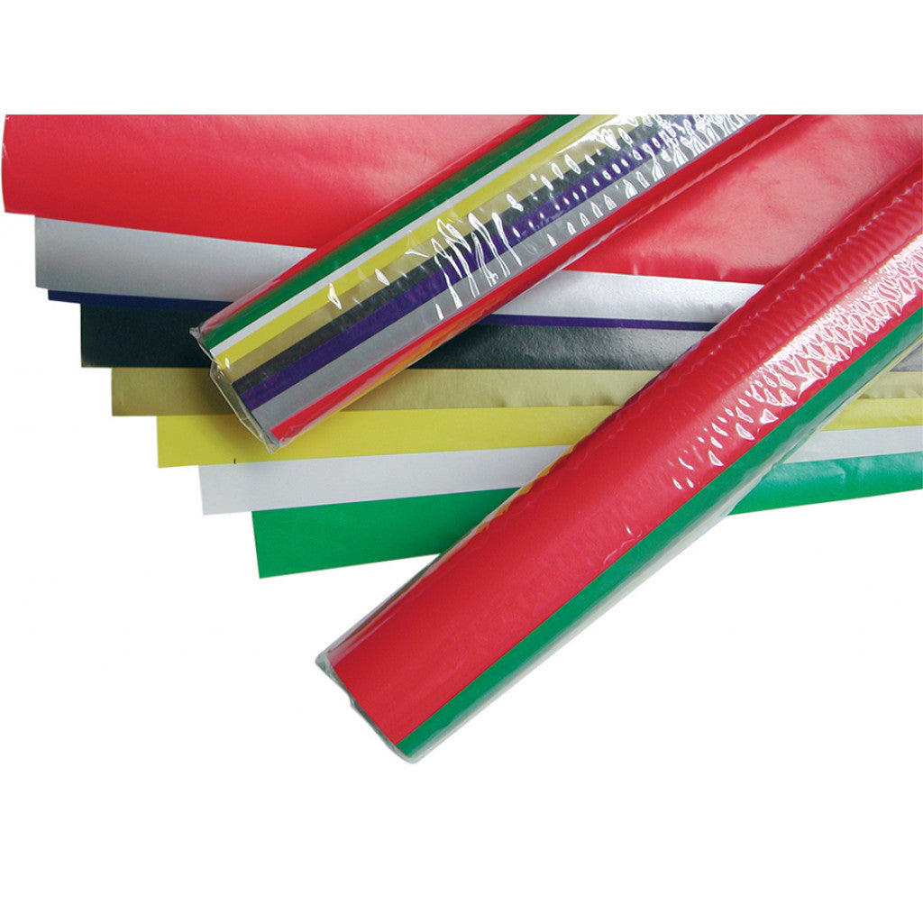 Folia Glanspapir rull 35x50cm - 8 farger