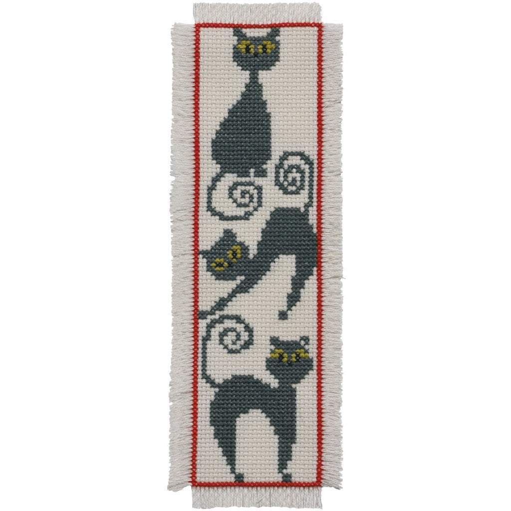 Permin Broderikit - Bokmerke katt 7x22 cm
