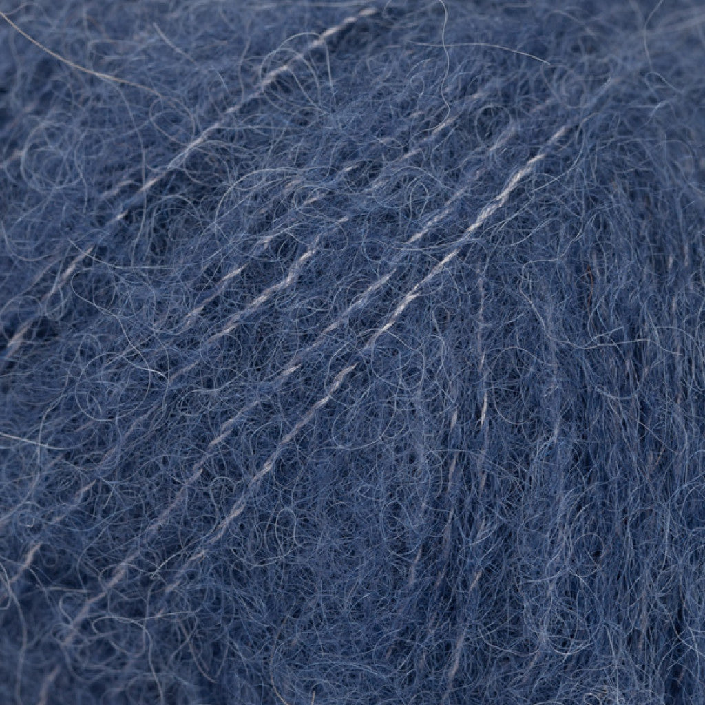 Brushed Alpaca Silk Uni - 39 Marineblå