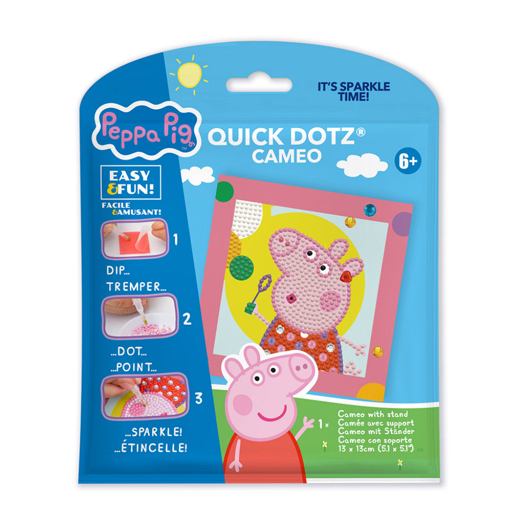 Diamond Dotz Quick Dotz Cameos - Peppa gris Happy days