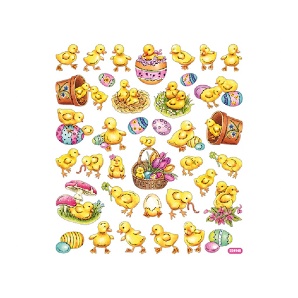 Klistremerker - Påskekyllinger