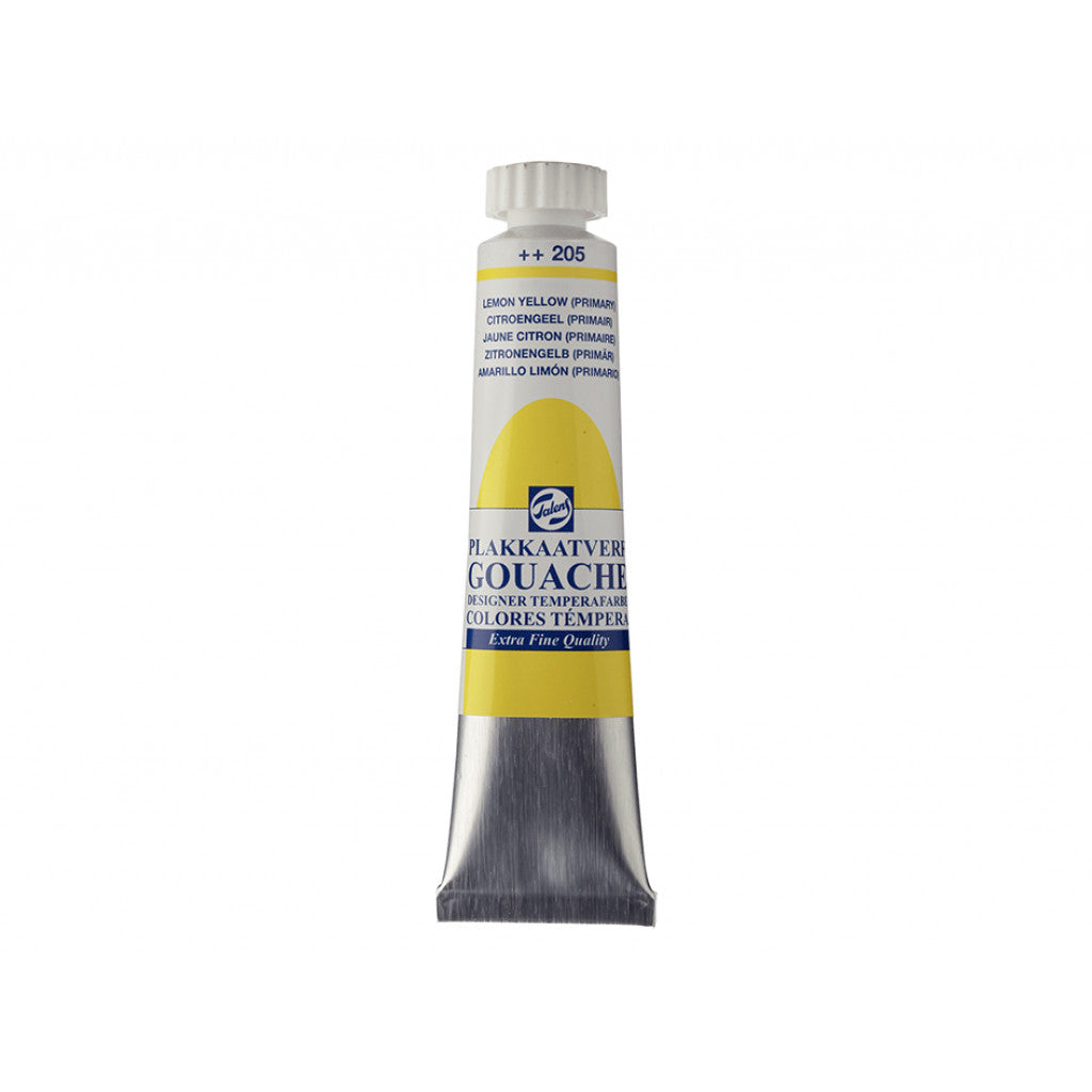 Talens Designer Gouache 20ml - 205 Lemon yellow (prim)