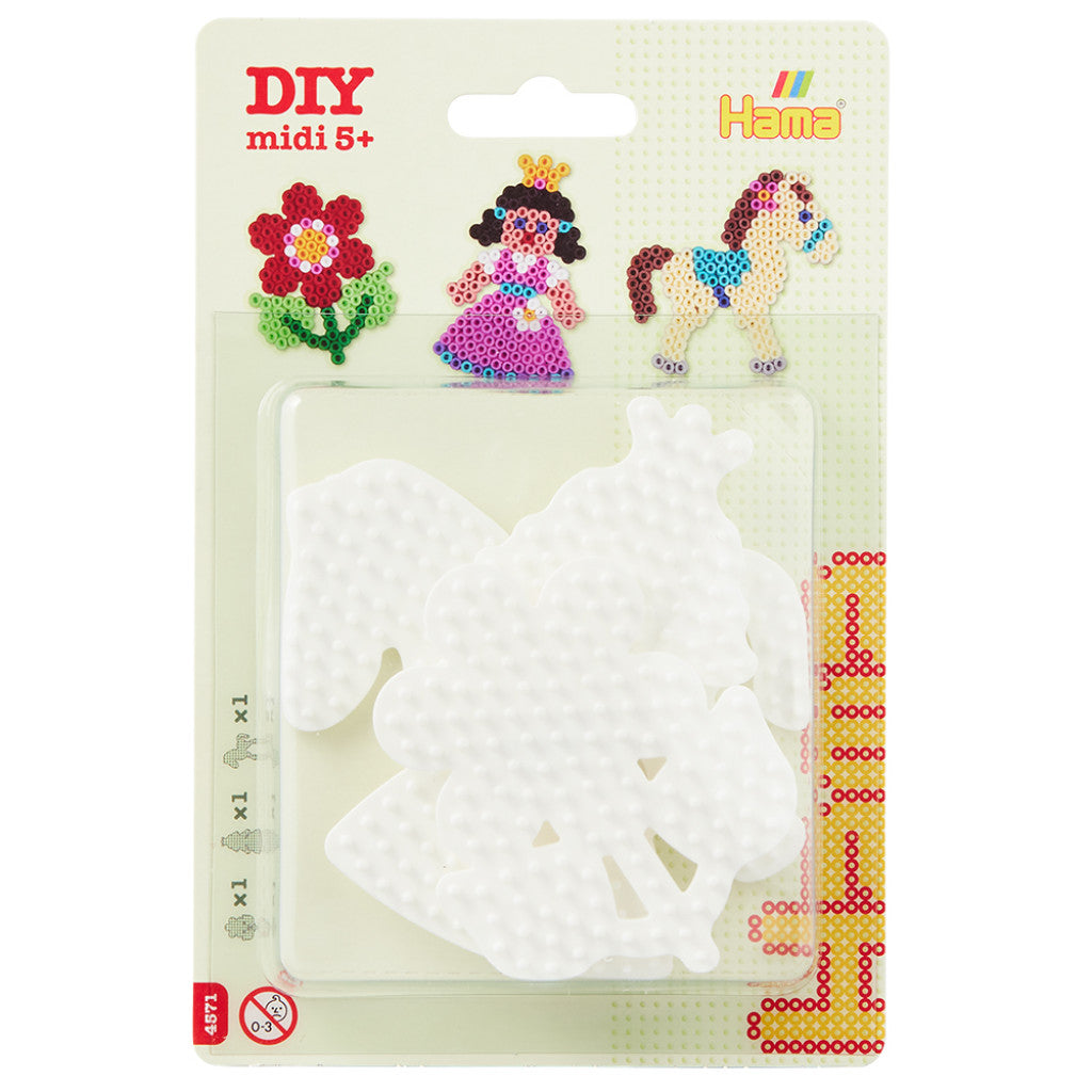 Hama Midi Piggplater - Blister - Ponny, blomst, prinsesse