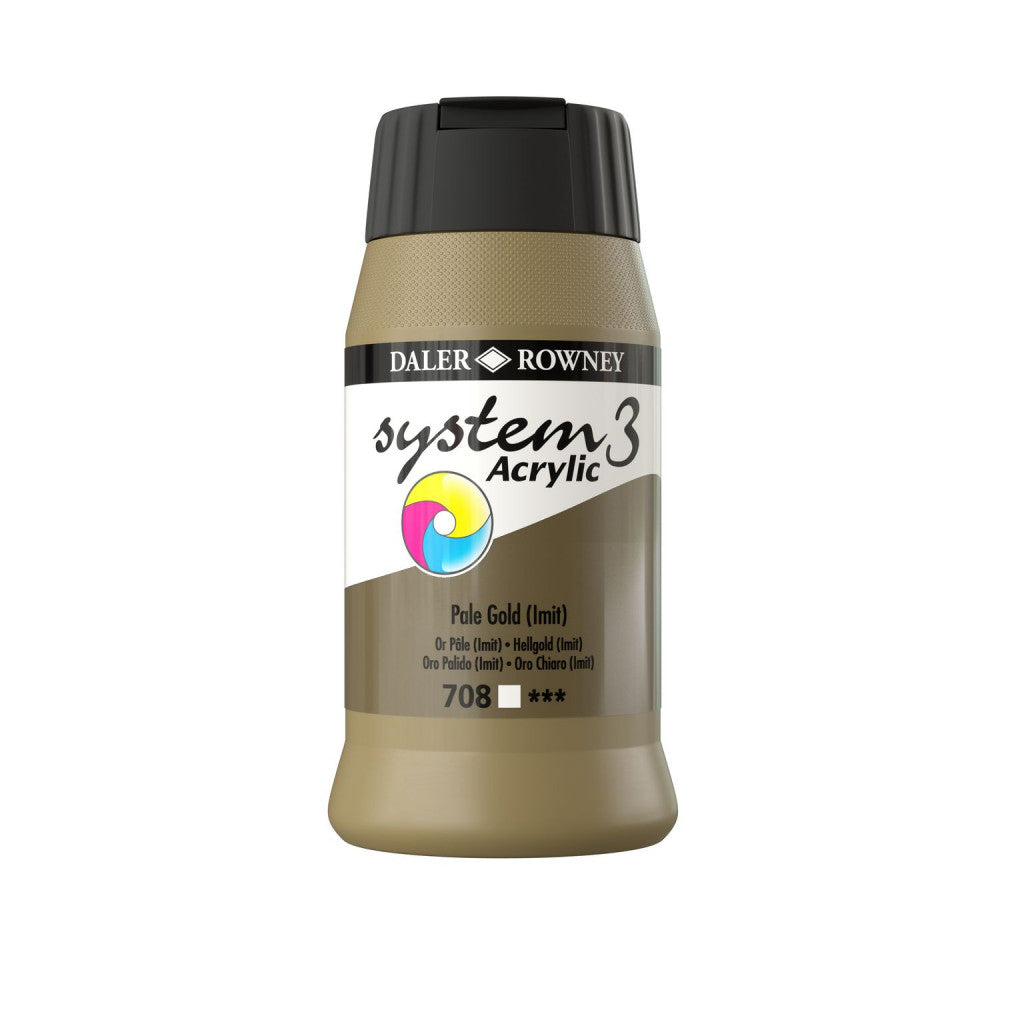 Daler Rowney - System3 500ml - 708 Pale Gold Hue