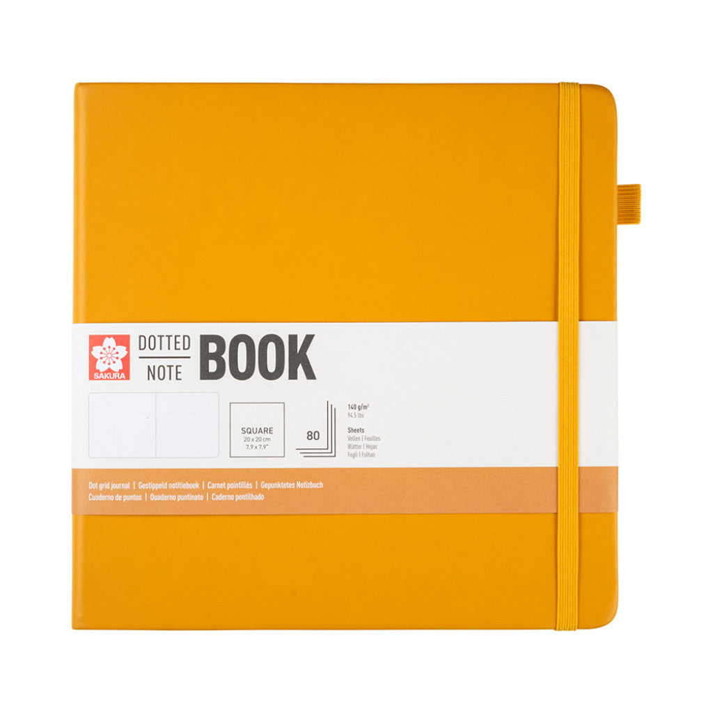 Sakura Notatbok 20x20cm 140g - Prikker - Japanese Kerria