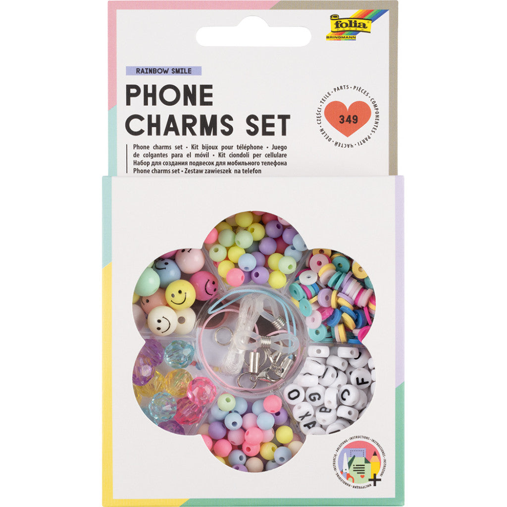 Folia Perlesett Mobil charm - Rainbow Smile