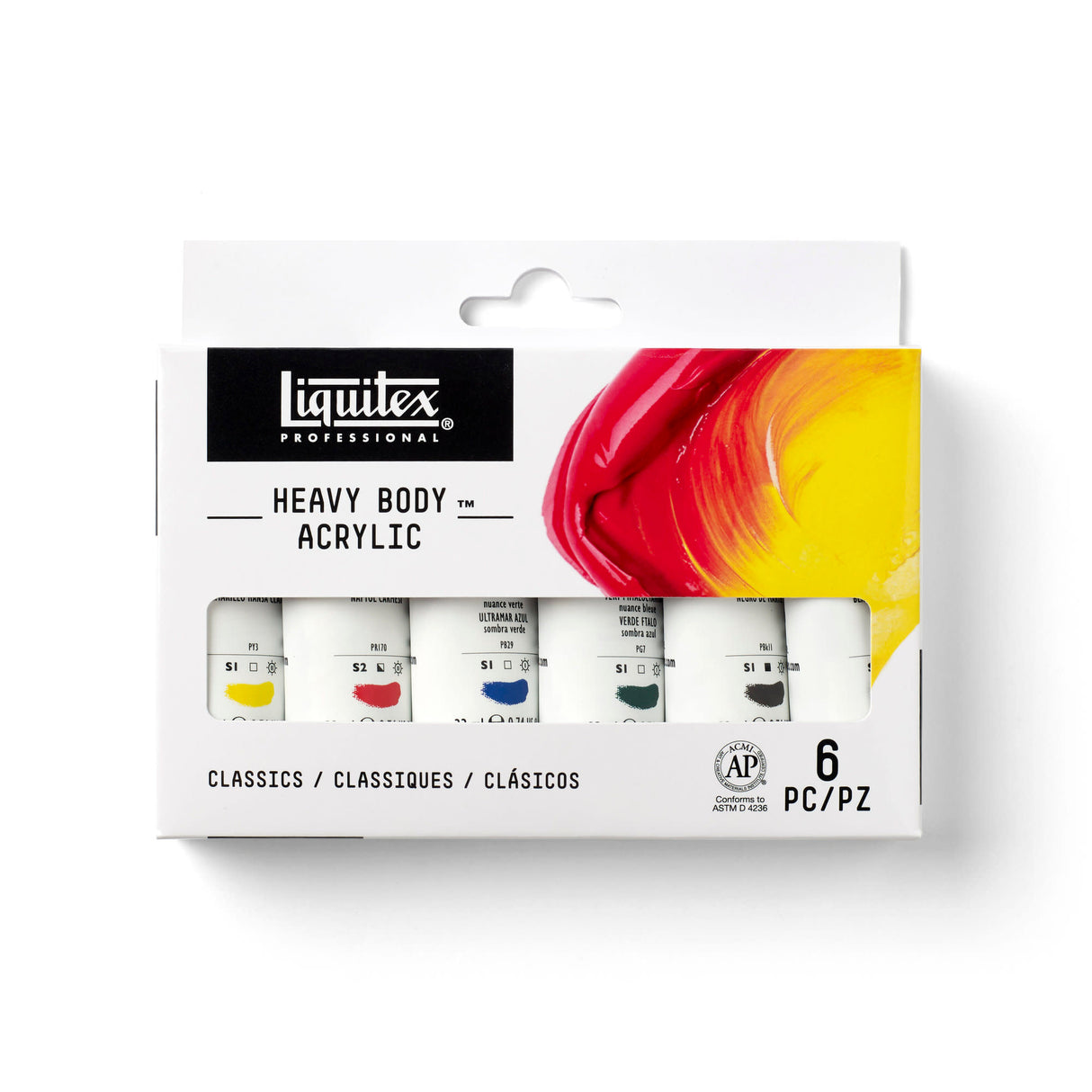 Liquitex Heavy Body Colour Set Classics, 6x22ml