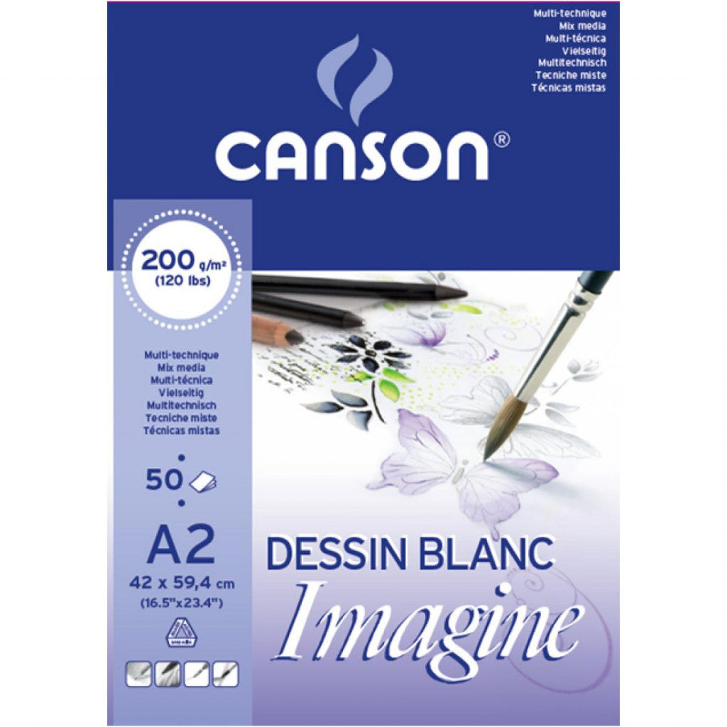Canson Mixed Media-blokk ,200g - Imagine A2