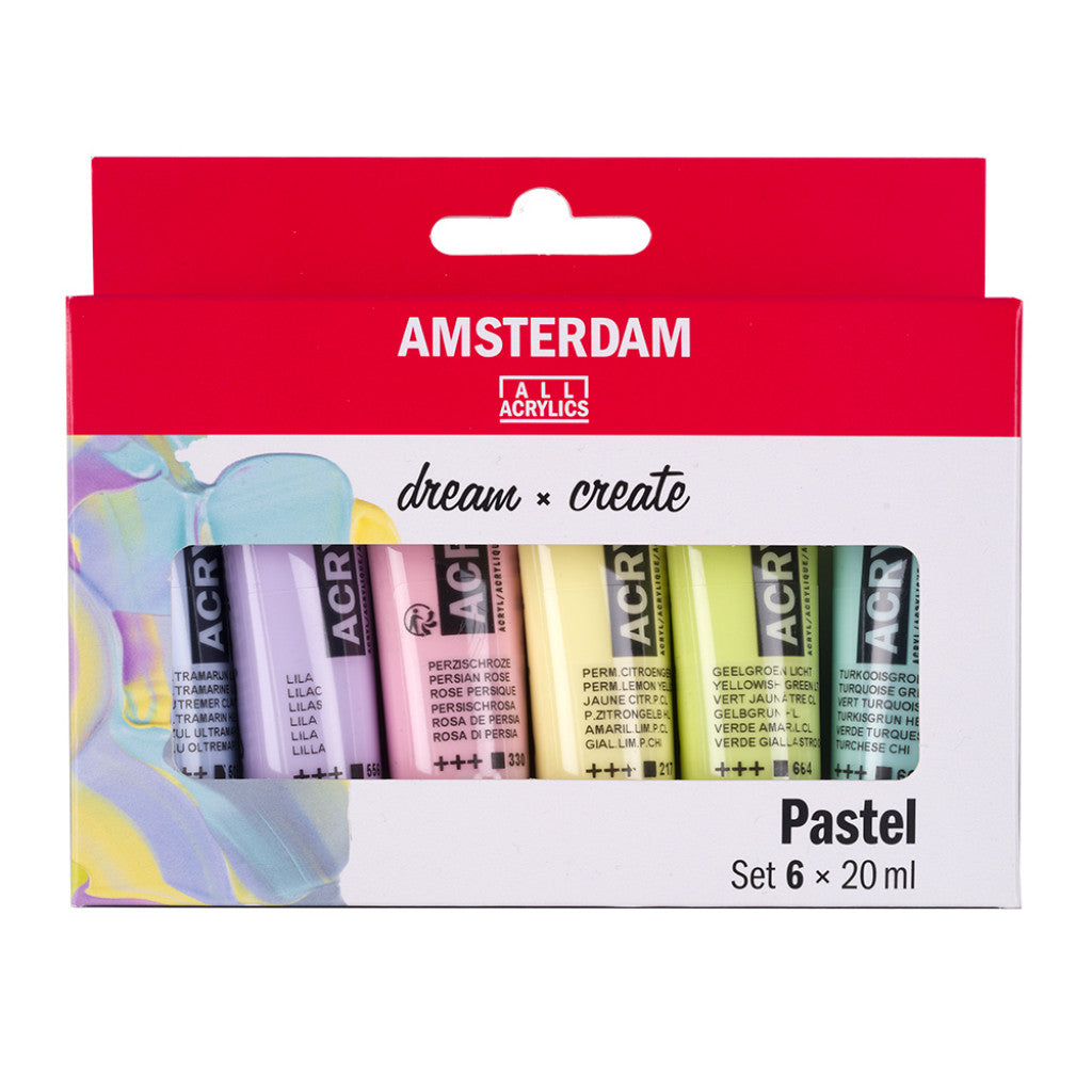 Amsterdam Standard Akryl 20ml - Sett 6 Pastels