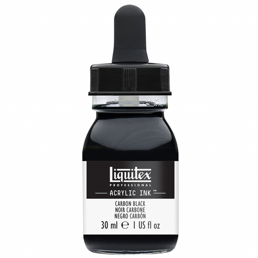 Liquitex Artists Acrylic Ink, 30 ml - Carbon Black 337