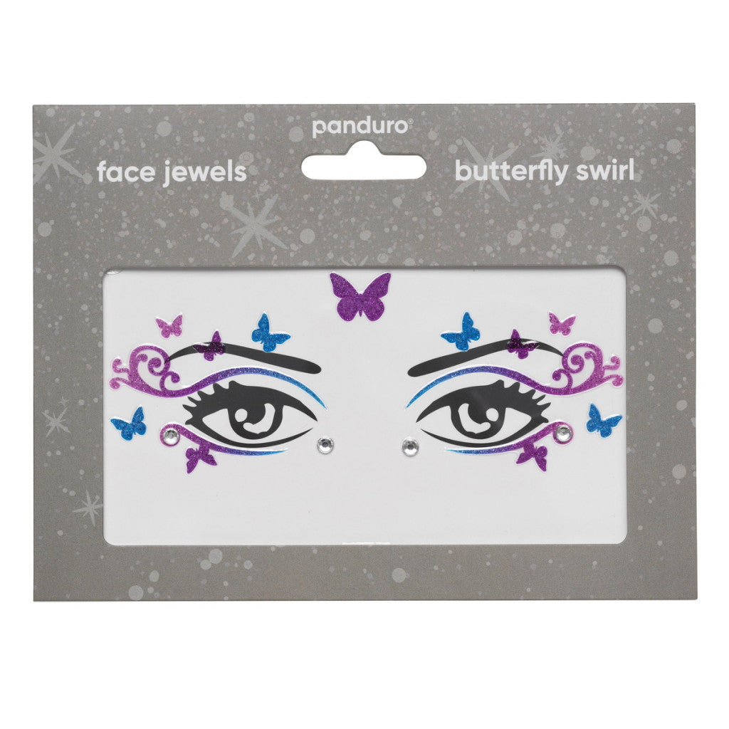 Face Jewels Butterfly Swirl