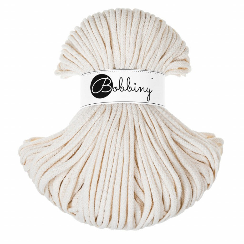 Bobbiny Braided Cord 5mm 100m - Natural