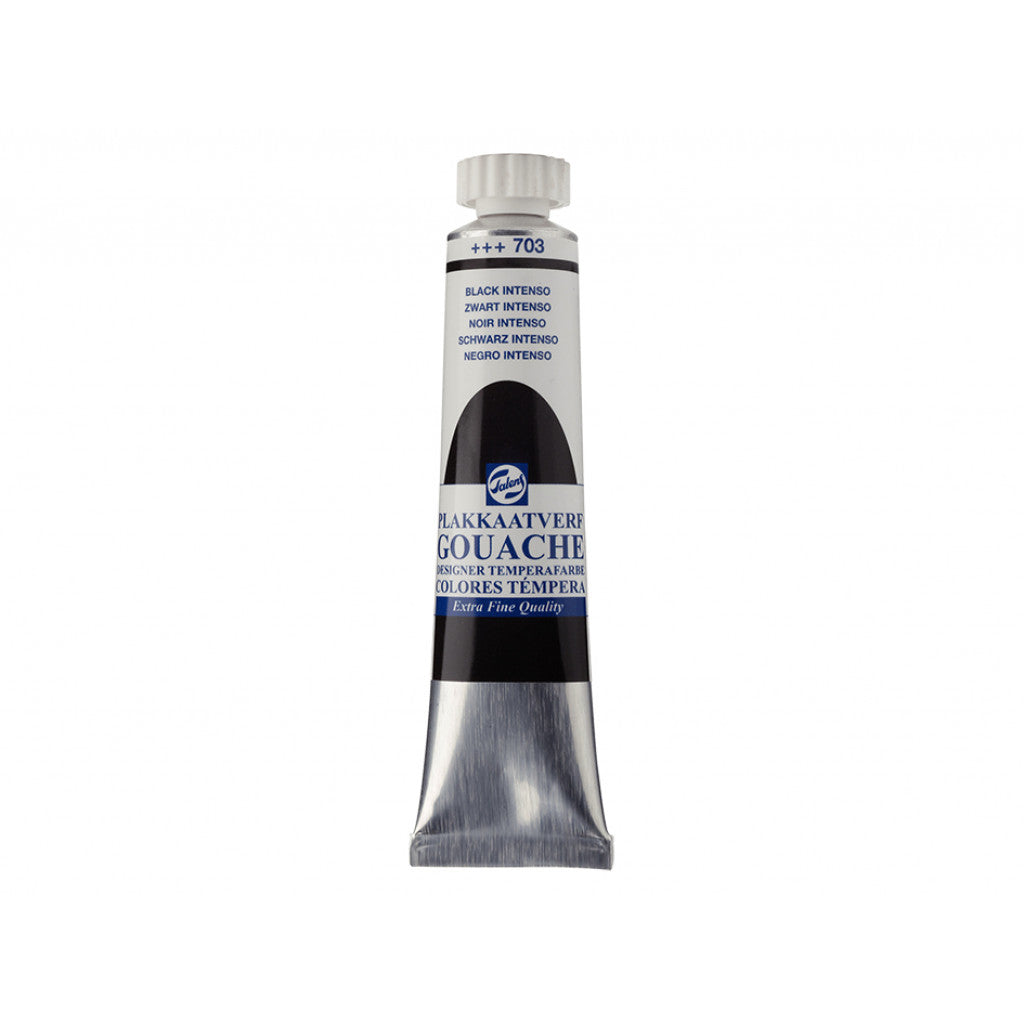 Talens Designer Gouache 20ml - 703 Black intenso