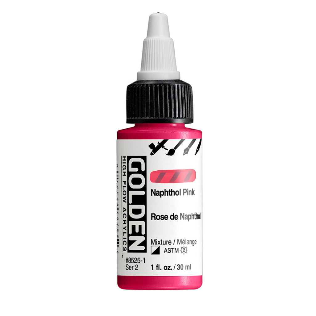 Golden High Flow Acrylics 30ml - Naphthol Pink