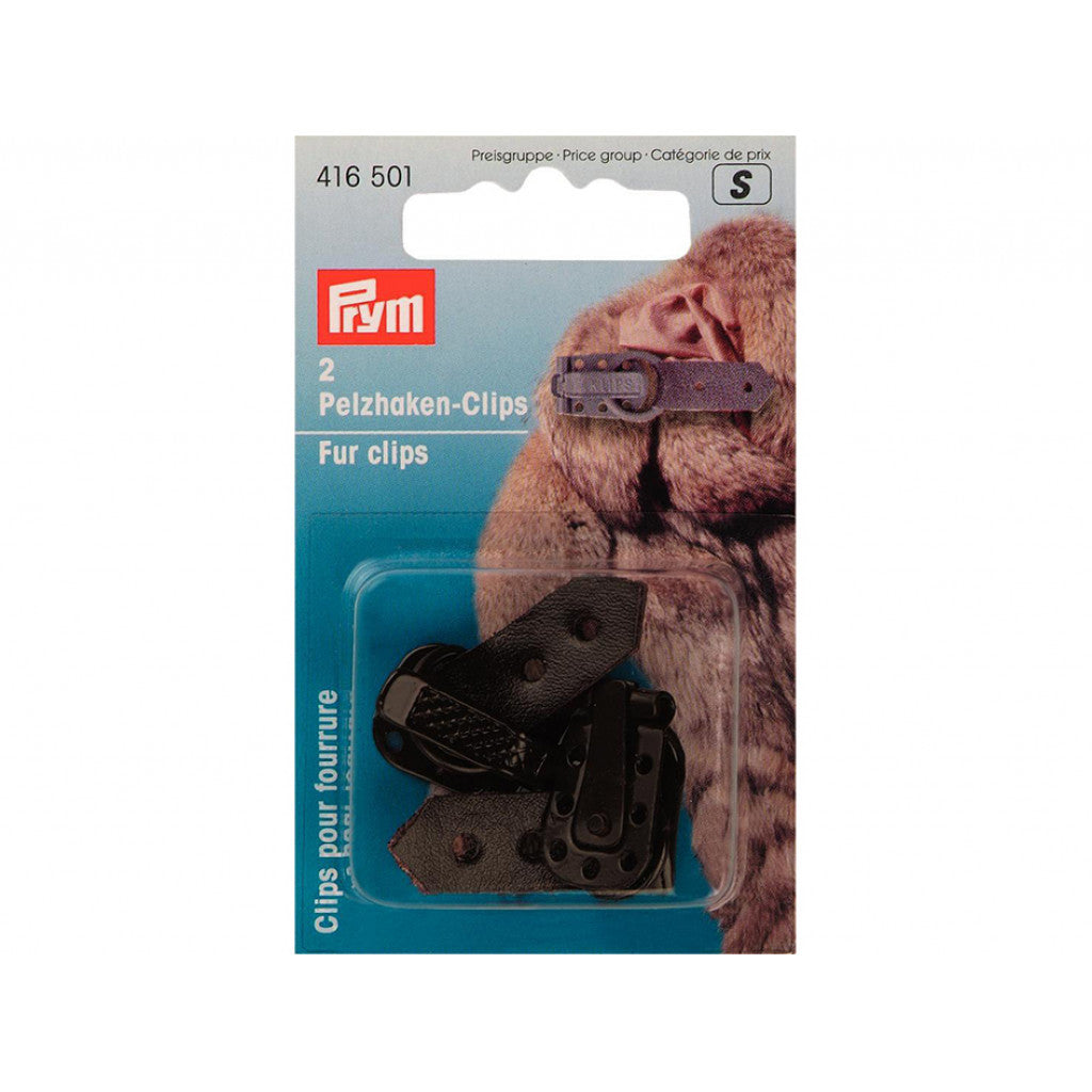 Prym Klipshekte til Pels -  17mm 2stk brun