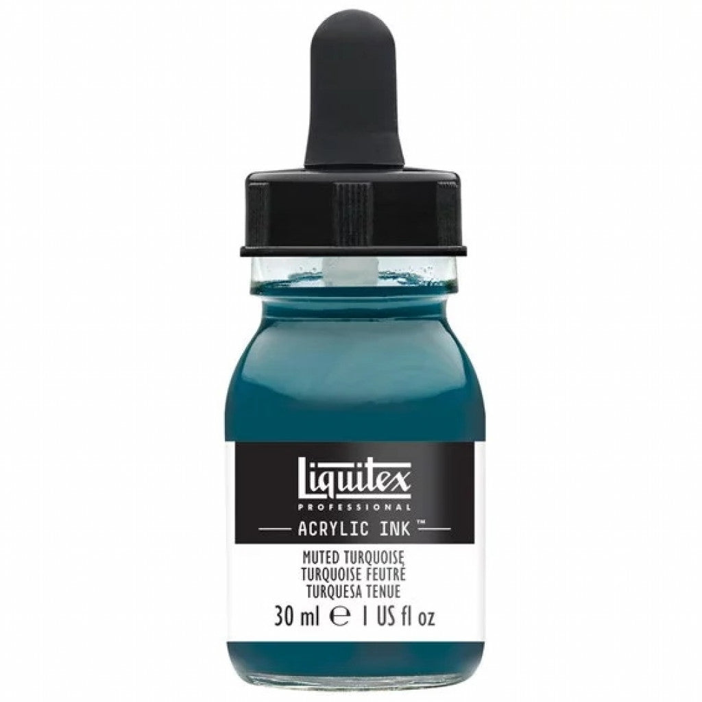 Liquitex Artists Acrylic Ink, 30 ml - Muted turquoise 503
