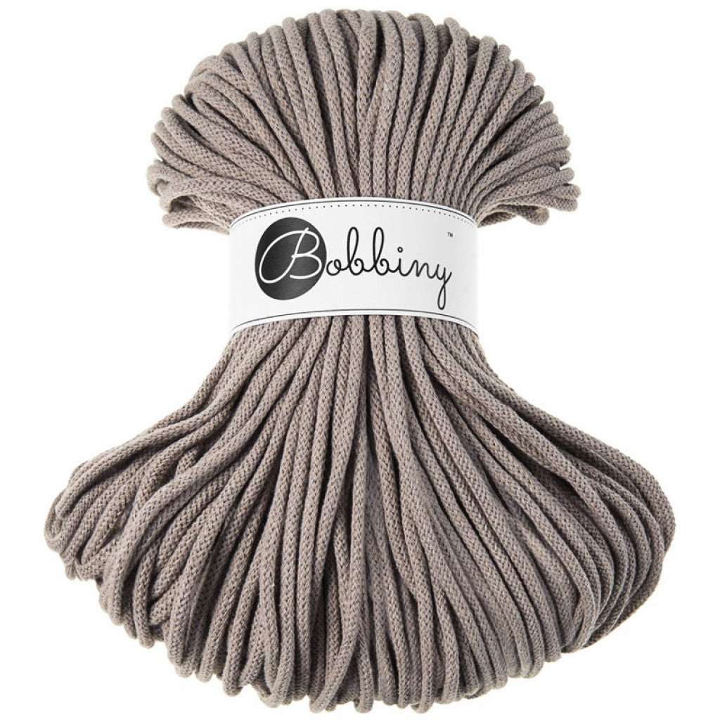 Bobbiny Braided Cord 5mm 100m - Coffee