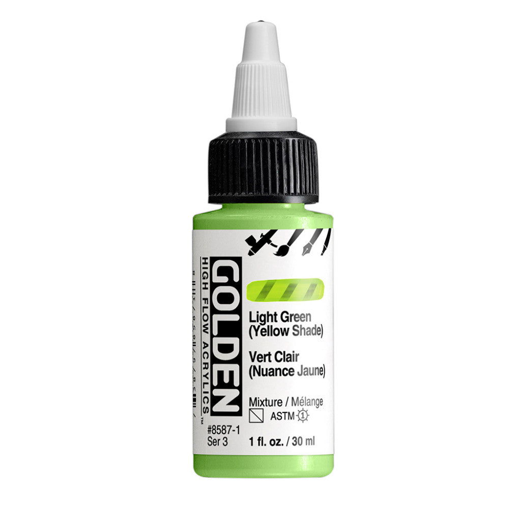 Golden High Flow Acrylics 30ml - Light Green Yellow Sh.