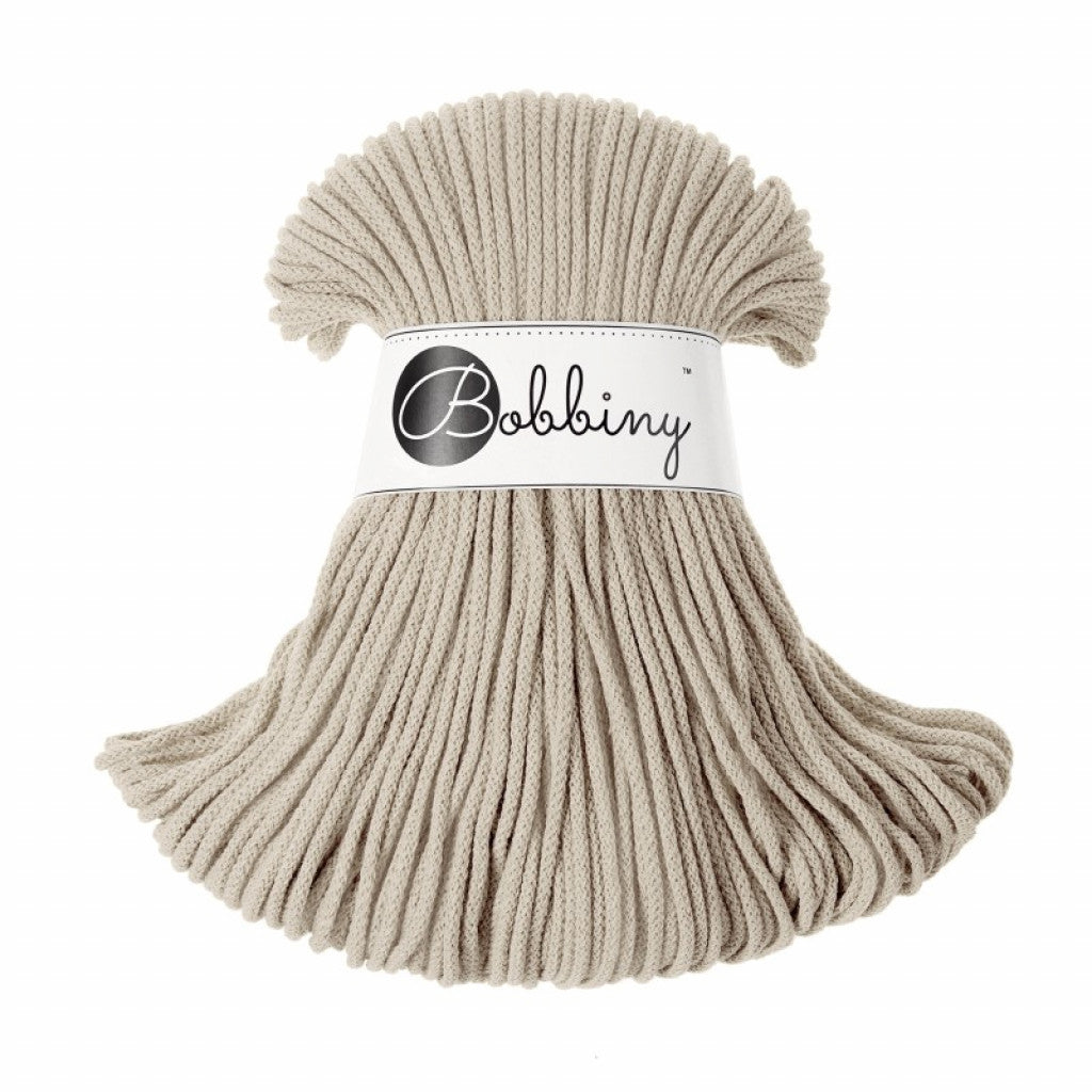 Bobbiny Braided Cord 3mm 100m - Beige