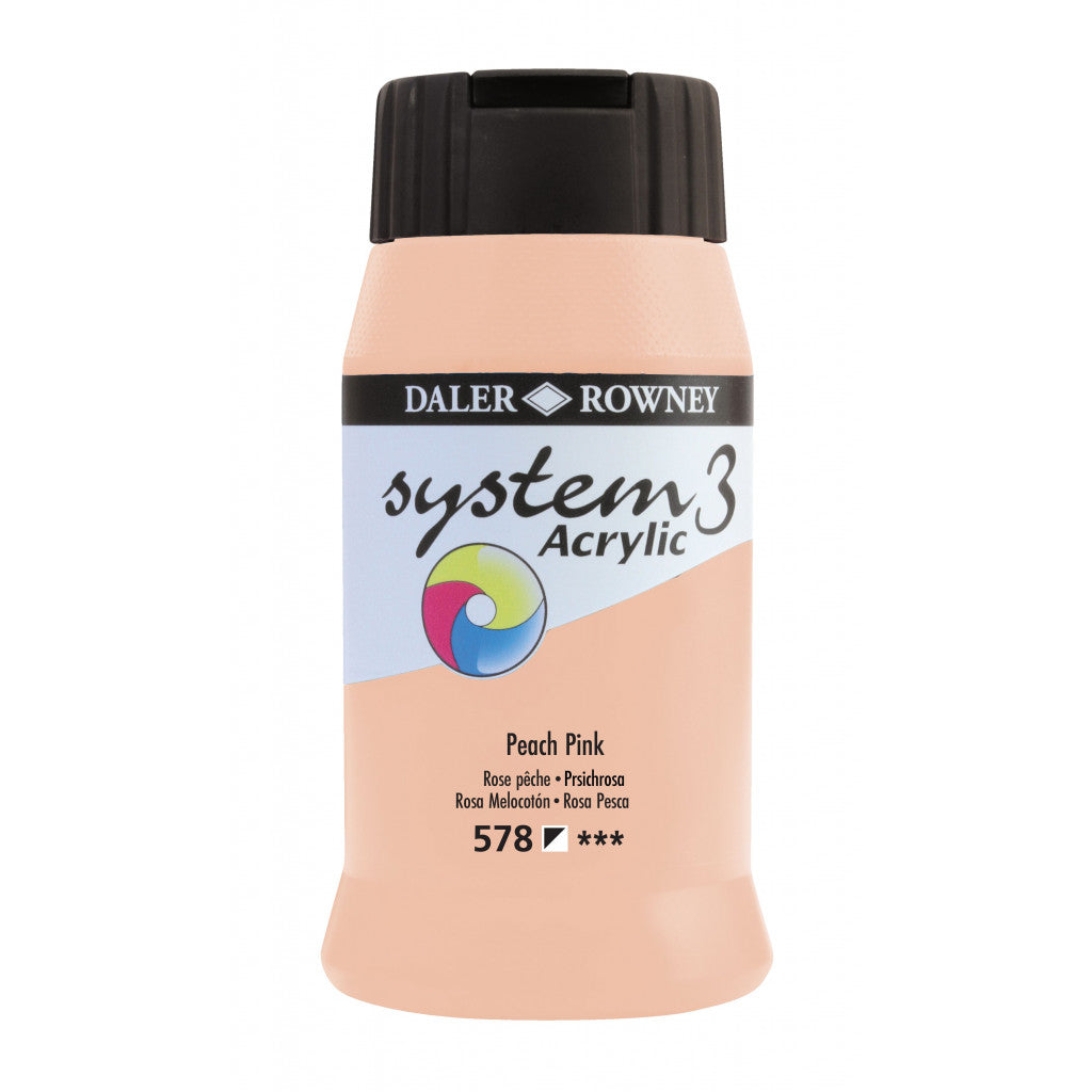 Daler Rowney - System3 500ml - 578 Peach Pink