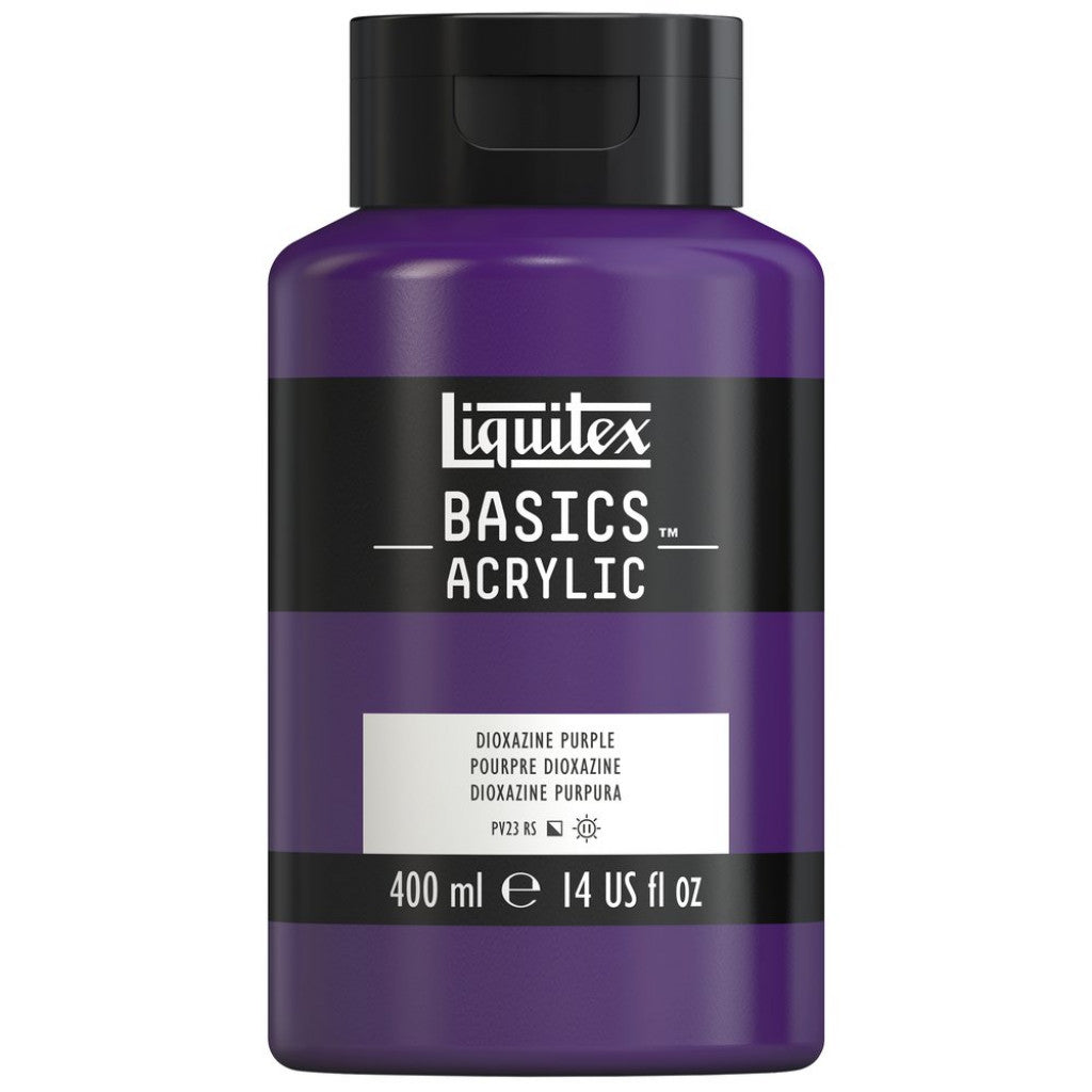 Liquitex Basics Acrylic 400ml - 186 Dioxazine Purple  S1