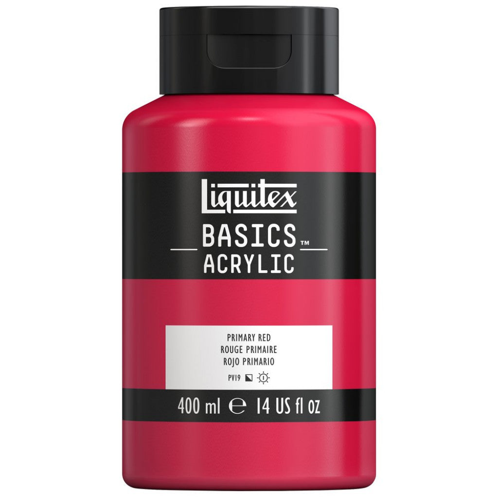 Liquitex Basics Acrylic 400ml - 415 Primary Red  S1